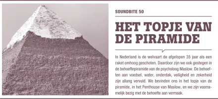 Soundbite 50: Het topje van de piramide