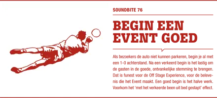 Soundbite 76: Begin een event goed