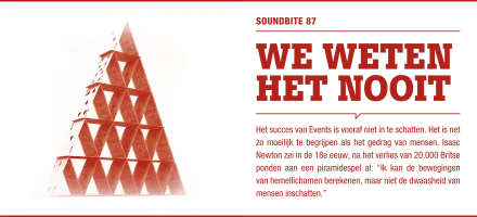 Soundbite 87: We weten het nooit