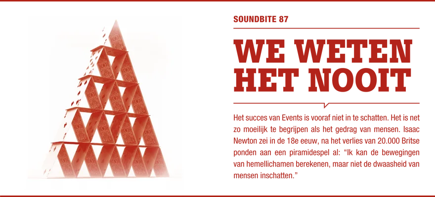 Soundbite 87: We weten het nooit