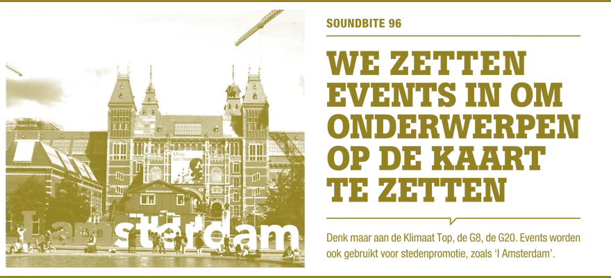Soundbite 96: We zetten events in om onderwerpen op de kaart te zetten